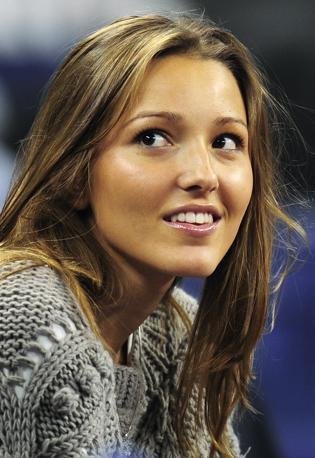 Al terzo posto Jelena Ristic, bionda partner di Novak Djokovic. Afp